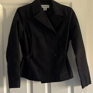 Calvin Klein Black Pea Coat